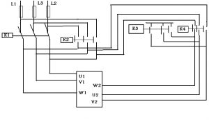 تابلو برق راه انداز موتور سه فاز چپگرد راستگرد ستاره مثلث با 4 کنتاکتور